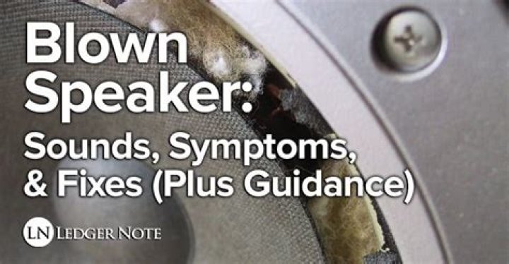 What does a blown speaker sound like?