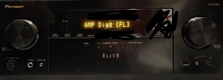 What does amp diag mode mean on pioneer receiver?