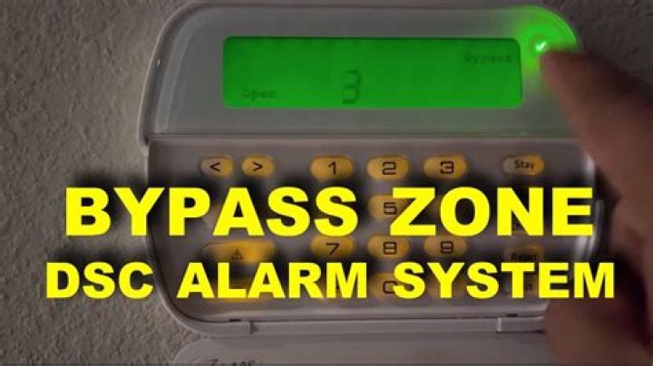 What does bypass mean on DSC alarm?