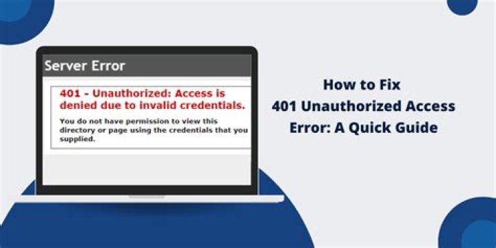 What does it mean when HTTP error 401 Unauthorized?