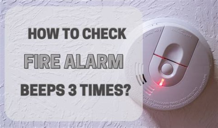 What does it mean when your alarm beeps 3 times?