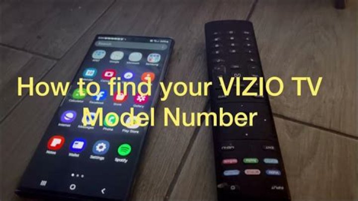 What does the model number mean on Vizio TV?
