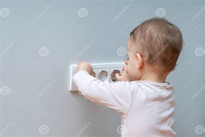 What happens if baby touches outlet?