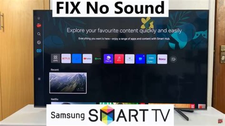 What happens when your TV has no sound?