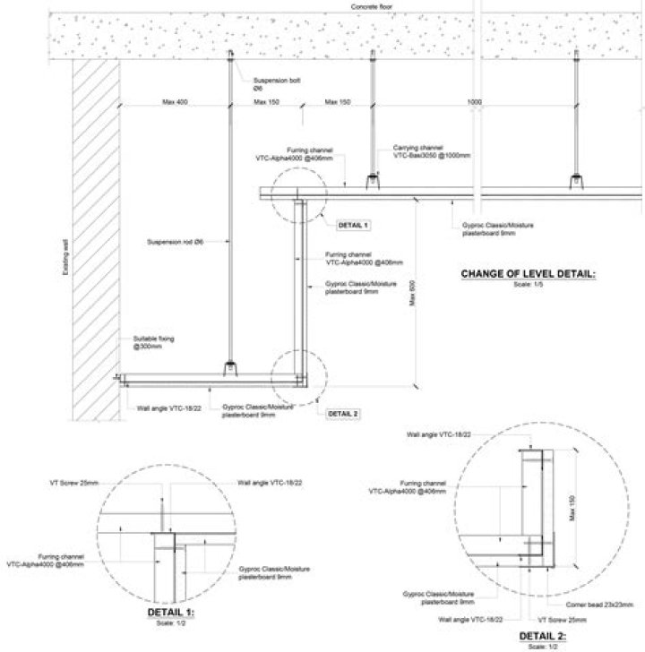 What is considered a hard ceiling?