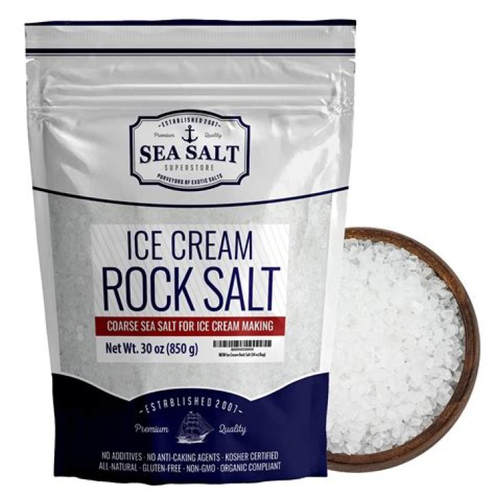 What is ice cream salt made out of?