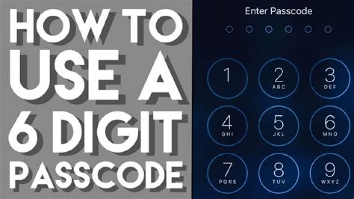 What is the 6 digit passcode?