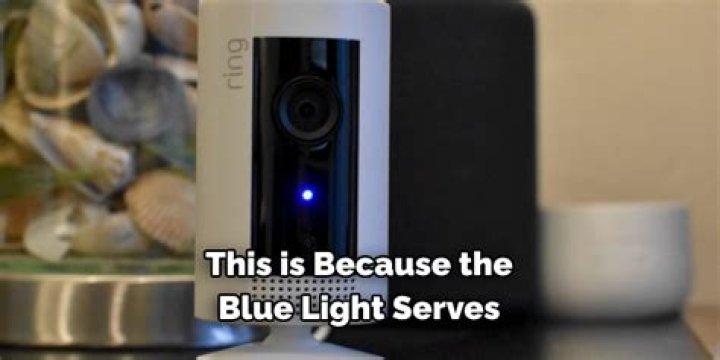 What is the blue light on ring camera?