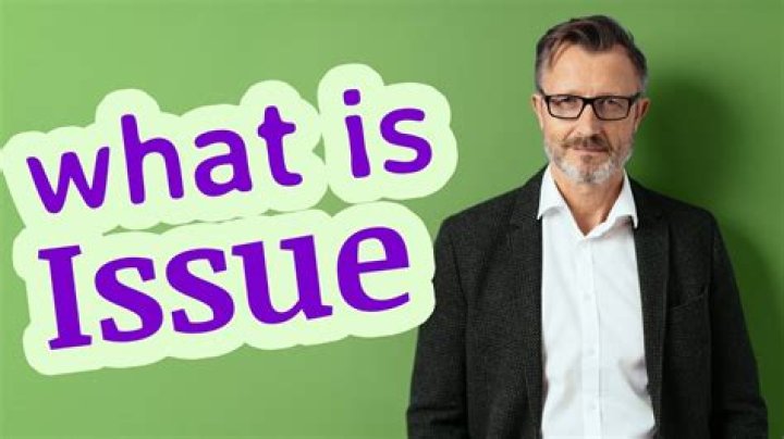 What is the meaning of Issue Issue?