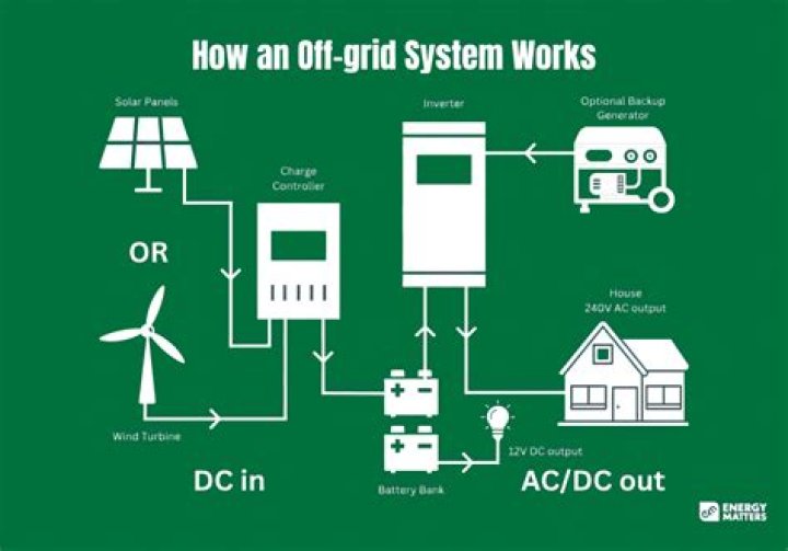 What is the most efficient off grid power source?