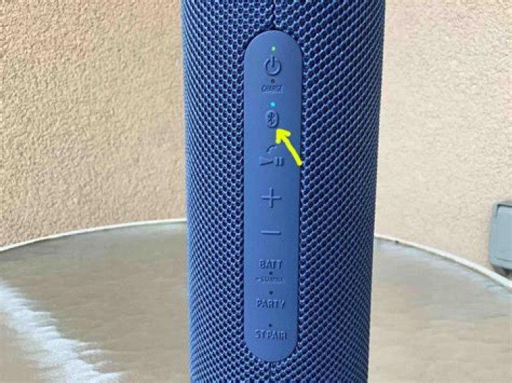 What is the pairing button on a Sony speaker?