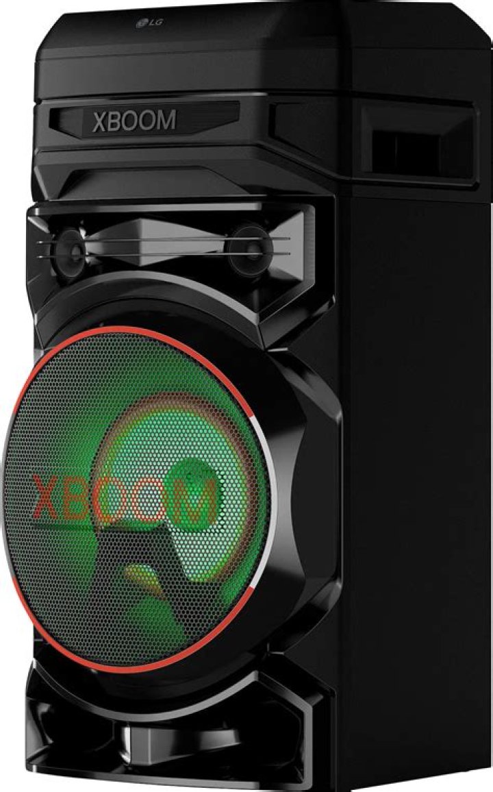 What kind of audio system does the LG xboom have?