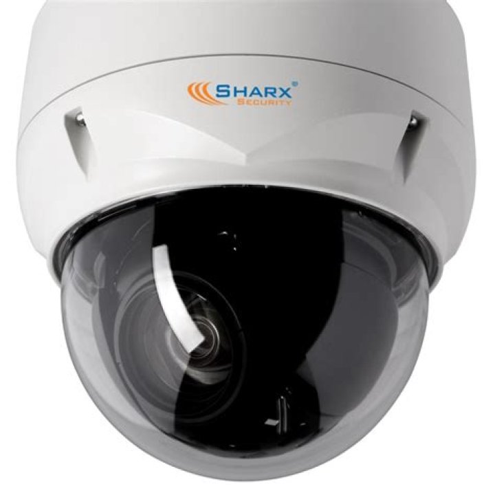 What kind of camera does SharX security use?
