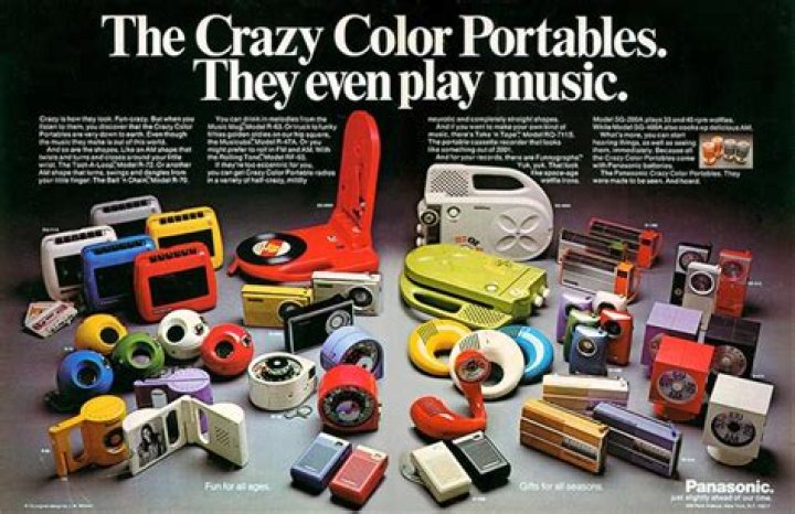 What kind of electronics did Panasonic make in the 1970s?