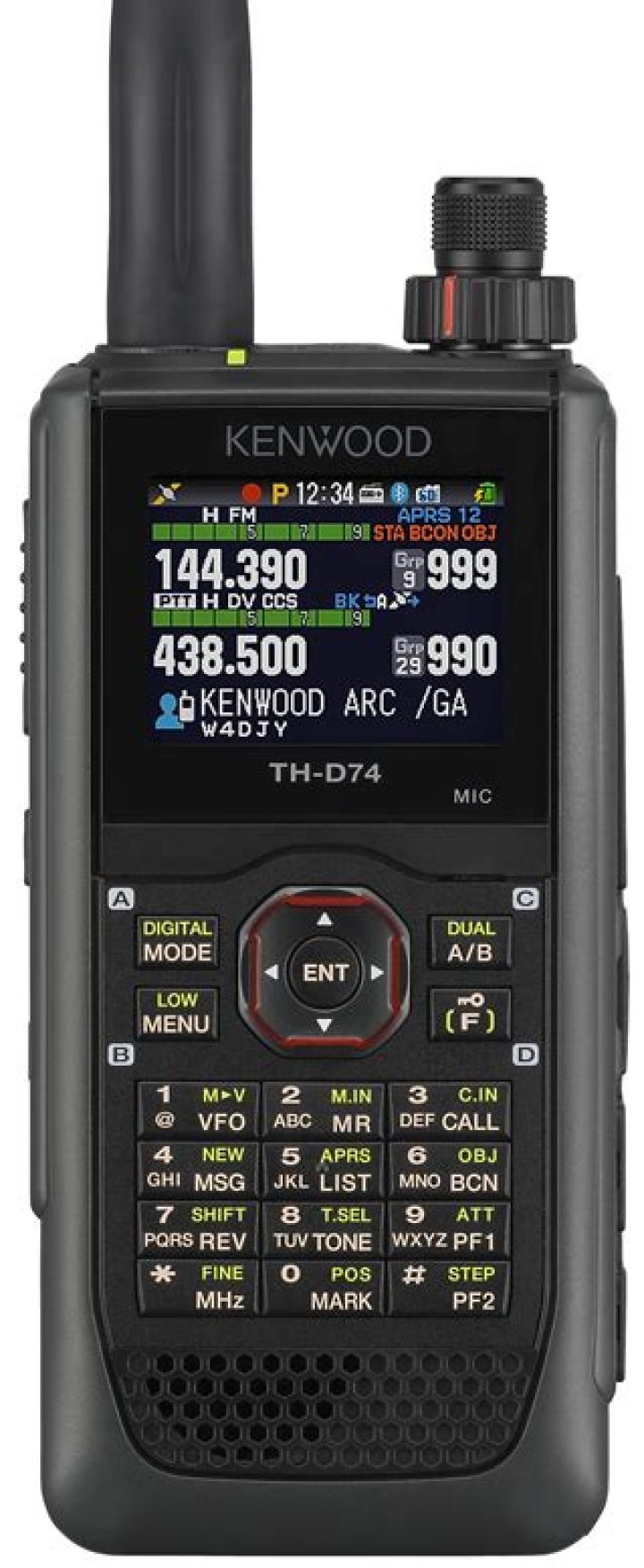 What kind of radio does Kenwood TH-D74A have?
