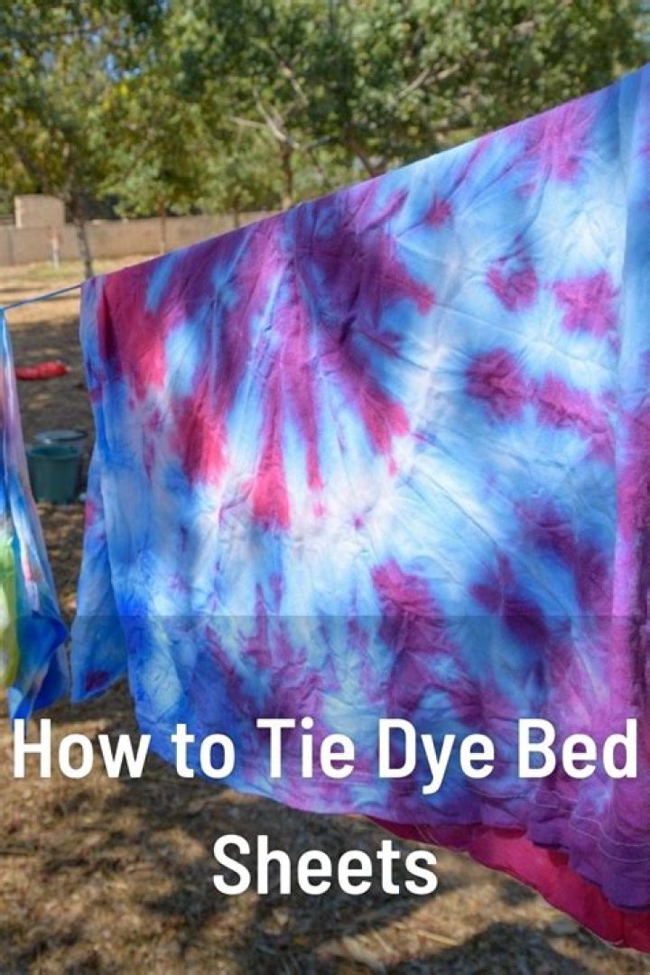 What kind of sheets can you tie dye?