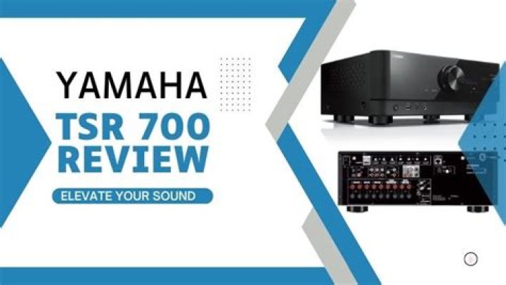 What should I set my Yamaha TSR 700 speakers to?
