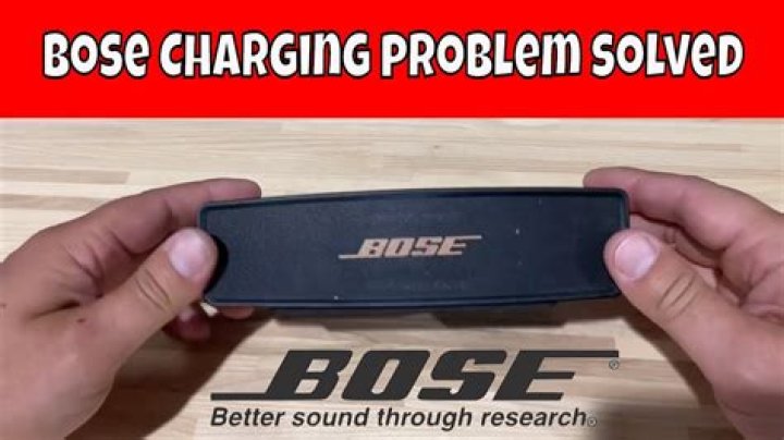 What to do if your Bose Bluetooth speaker does not charge?