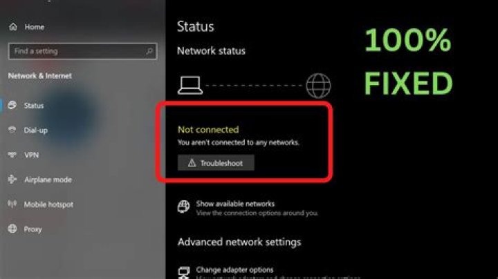 What to do when your computer connection is not working?