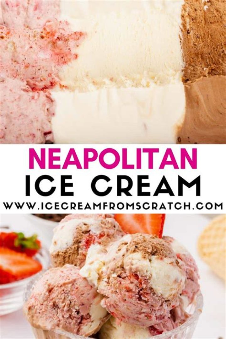 What were the original flavors of Neapolitan ice cream?