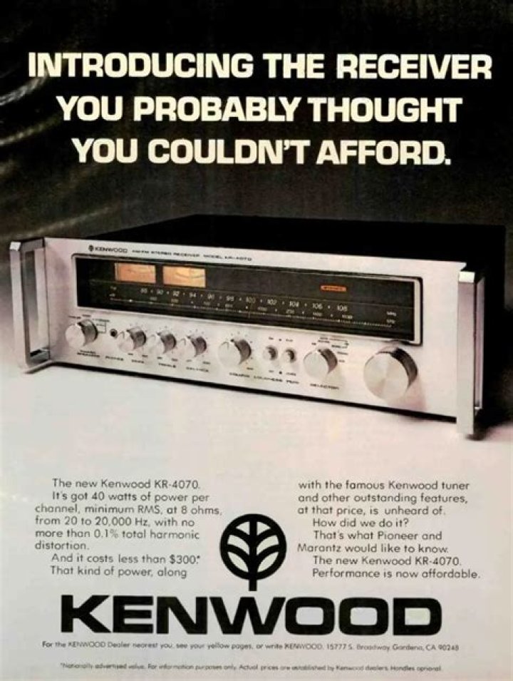 When did the Kenwood kr-4070 receiver come out?