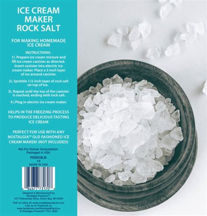 When to use rock salt for ice cream?