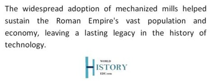 When were mills first used?