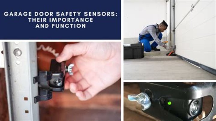 Where are the sensors on a garage door?