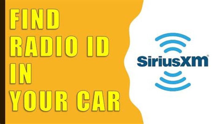 Where do I find my radio ID for SiriusXM?
