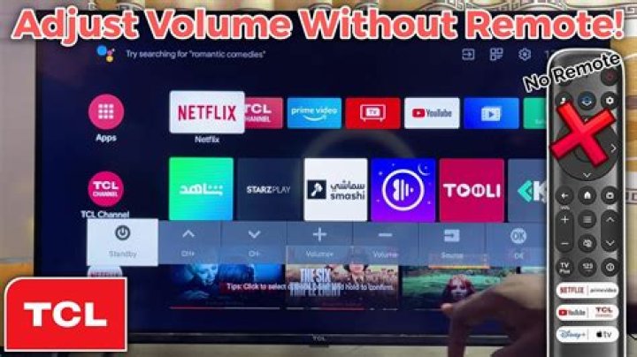 Where is TCL TV volume control?