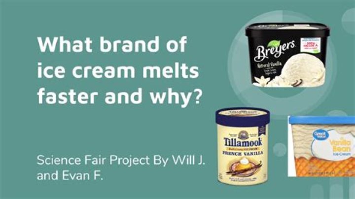 Which flavor ice cream melts the fastest?