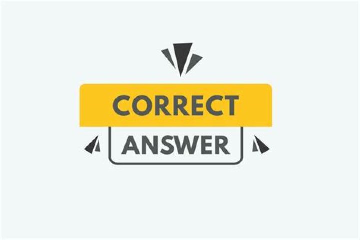 Which is the correct answer to your question?