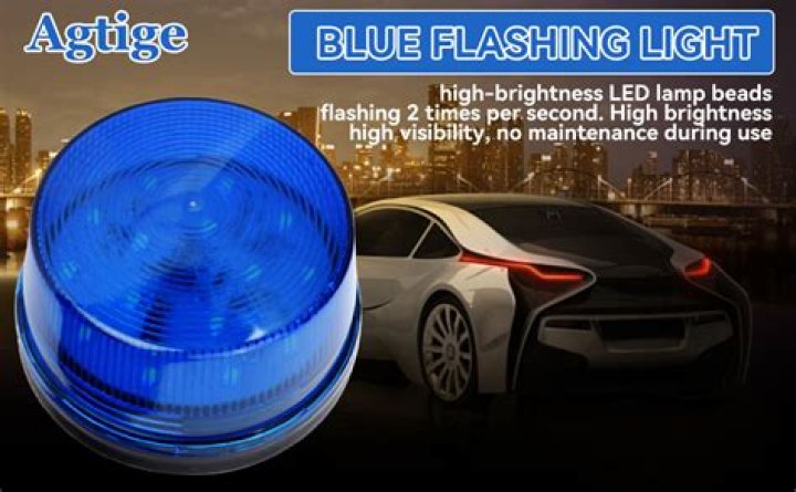 Who can use blue flashing lights?
