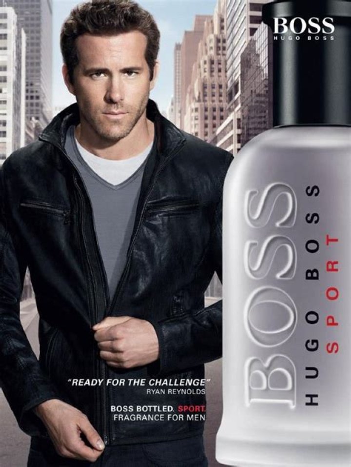 Who is the male model in the Hugo Boss advert?