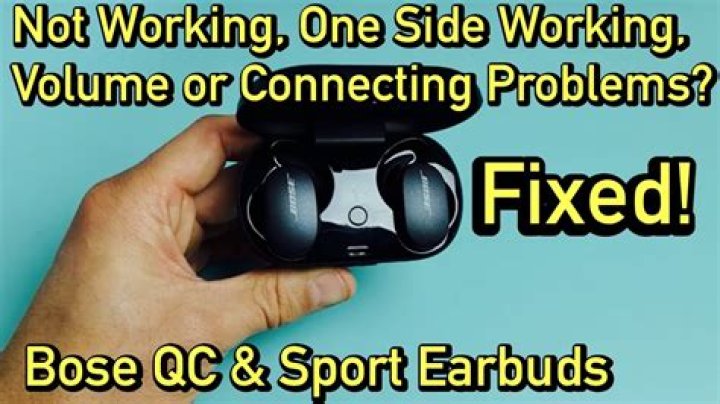 Why are my Bose headphones not working in one ear?