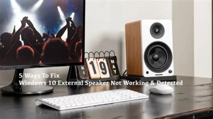 Why are my external speakers not working on my computer?