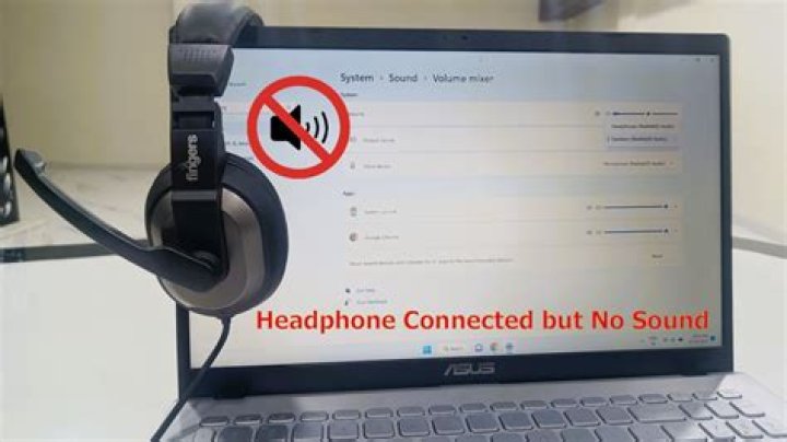 Why are my headphones plugged in but no sound?
