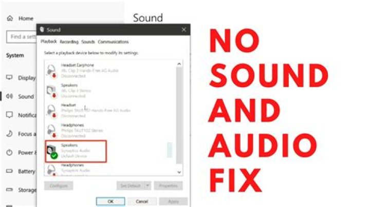 Why audio is not coming from my computer?
