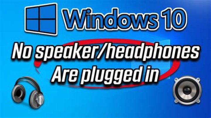 Why can I hear with headphones but not speakers?