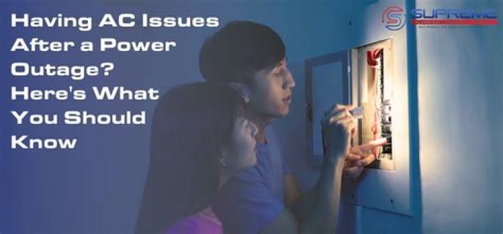 Why did my AC stop working after a power outage?