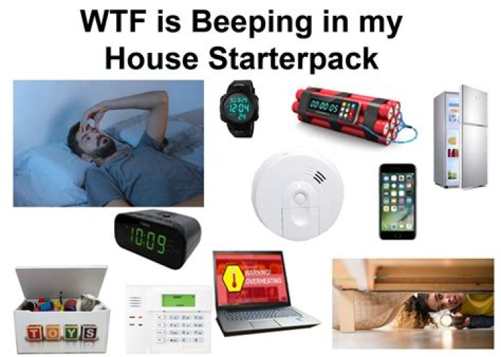 Why do I hear random beeping in my house?
