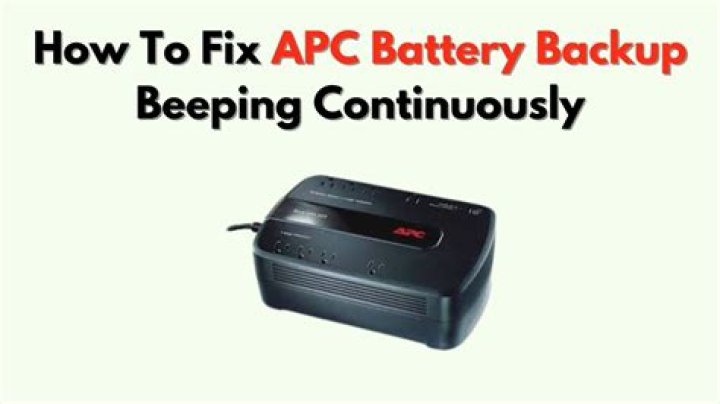 Why does battery backup keep beeping?