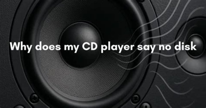 Why does CD player say error?