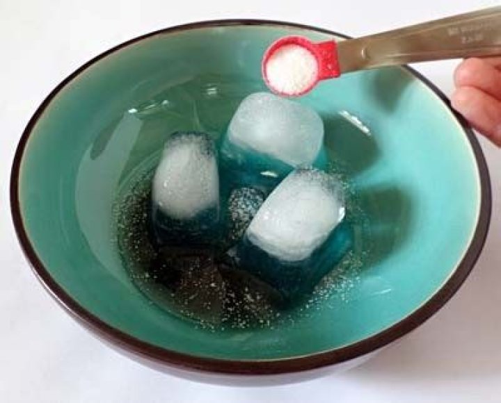 Why does ice cream melt faster in a glass bowl?