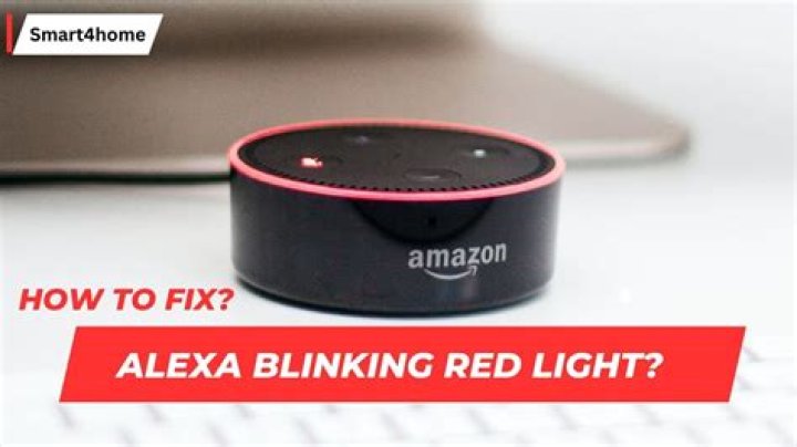 Why does my Alexa keep flashing a red light?