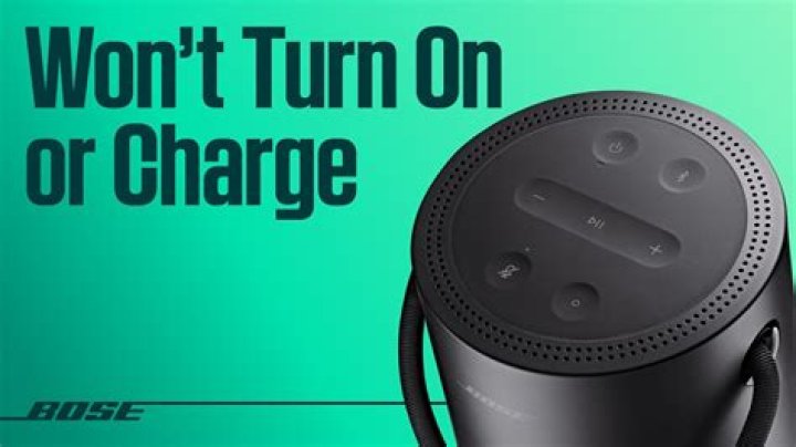 Why does my Bose speaker not turn on?
