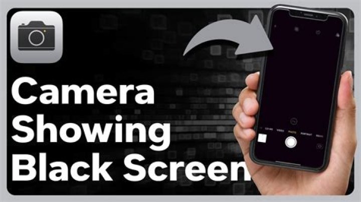 Why does my camera show a black screen?