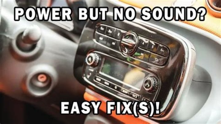 Why does my car stereo Turn on but no sound?
