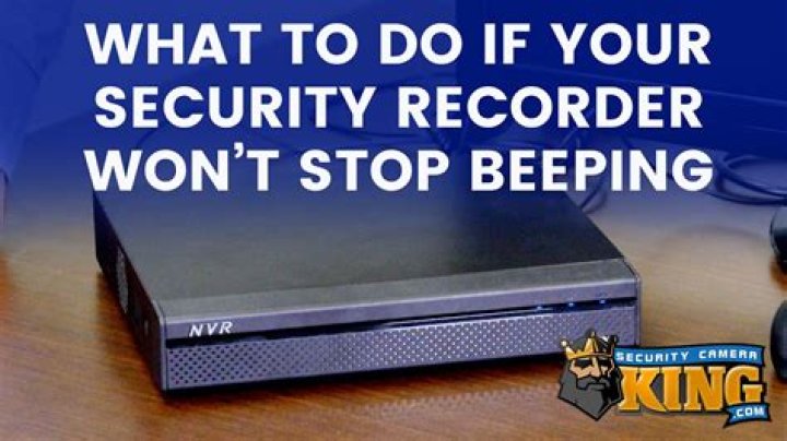 Why does my CCTV DVR keep beeping?