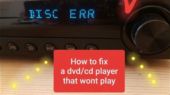 Why does my Denon CD player not play music?